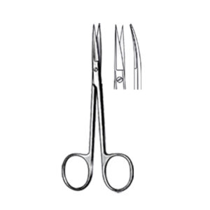 IRIS Fine Operating Scissor, crv., 11,5cm, sh/sh, flat