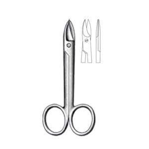 CROWN-BEEBEE operating Gum & Ligature Scissors, 10 cm/ 4″ straight