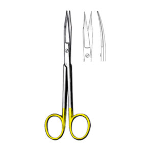 Scissors curved, 13 cm/ 5″, sh/sh, TC
