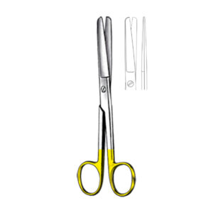 STANDARD Scissor, straight, 18 cm/ 7″, bl/bl, TC