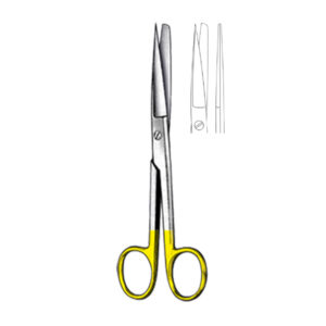 Scissors, bl/sh str 14,5cm, TC