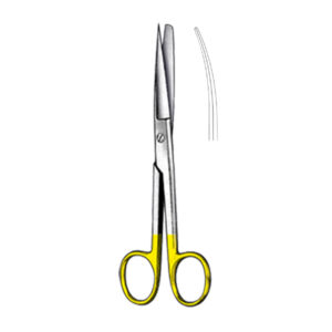 STANDARD Scissor, curved, 16 cm/ 6 1/4″, sh/bl, TC