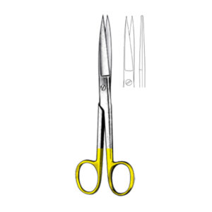 STANDARD Scissor, straight, 16,5 cm, sh/sh, TC