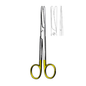 MAYO Scissor, straight, 14,5 cm/ 5 3/4″, bl/bl, TC