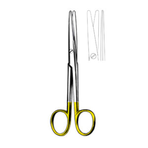 MAYO-STILLE Scissor, straight, 15 cm/ 6″, bl/bl, TC