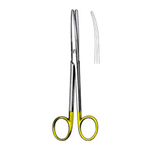 LEXER Scissors, curved, 16 cm/ 6 1/2″, bl/bl, TC