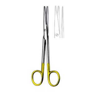 MAYO-LEXER Scissors, straight, 16 cm/ 6 1/4″, bl/bl, TC