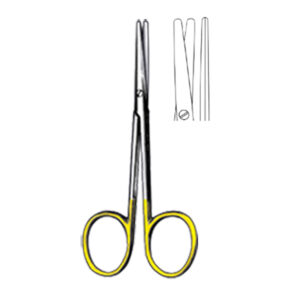 METZENBAUM Scissors, straight, 10 cm/ 4″, bl/bl, TC