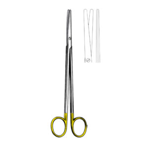 METZENBAUM Scissors, straight, 14,5 cm/ 5 3/4″, bl/bl, TC