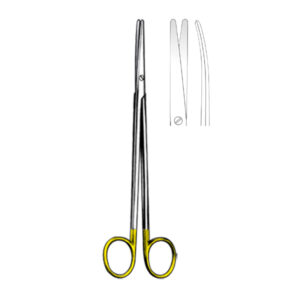 METZENBAUM Scissors, curved, 20 cm/ 8″, bl/bl, TC