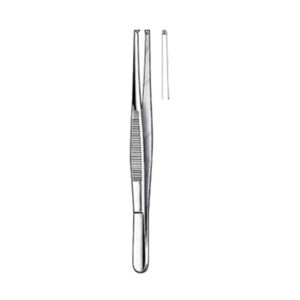 Tissue Forcep,1:2 teeth, 10cm 4″, narrow