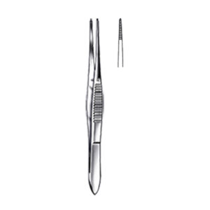 IRIS Micro Forcep,11,5cm, 4 1/2″, straight, serrated