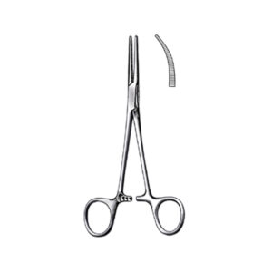 CRILE hemostatic Forceps, curved, 14 cm, cvd.