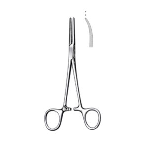 CRILE Delicate Artery Forceps, curved, 1:2 Teeth, 14 cm/ 5 1/2″