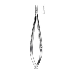 CASTROVIEJO NEEDLEHOLDER,  TC, 14 cm,  w/o catch,  smooth