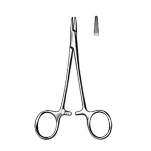 DERF Needle Holder, 12, 5cm,  5″ “,  longituted serrated