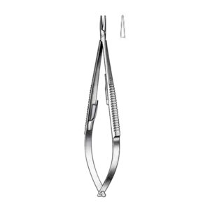 CASTROVIEJO Needle Holder, 13 cm/ 5 1/4″, straight, with lock