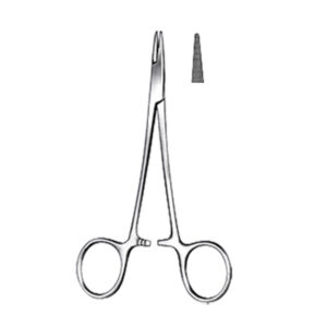 WEBSTER  Needle Holder Delicate, 13 cm/ 5″, serrated jaws