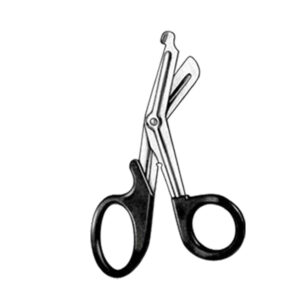 Universal bandage scissors, black, 18 cm / 7″