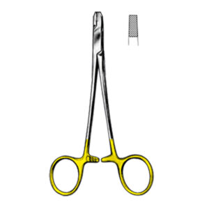 WIRE TWISTING Forceps TC Gold,  15cm 6″, straight