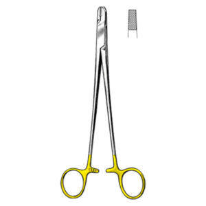 WIRE TWISTING Forceps TC Gold,  18cm 7″, straight