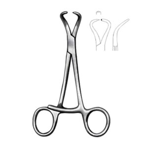 Reposition forcep 14 cm,  5 1/2″,  crv.