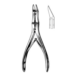 MC INDEO Bone cutting Forceps,  17cm,  7″, angled