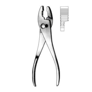 Slip joint plier, 20cm,  8″,  10 mm tip, Maximum opening 2″