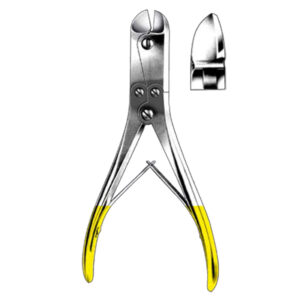 WIRE CUTTING PLIER, 14cm,  5 1/2″, TC-Gold, straight, double action